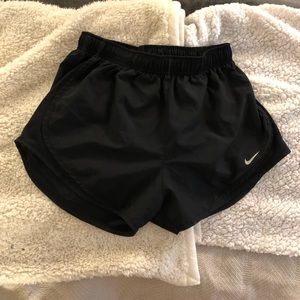 Black nike running shorts
